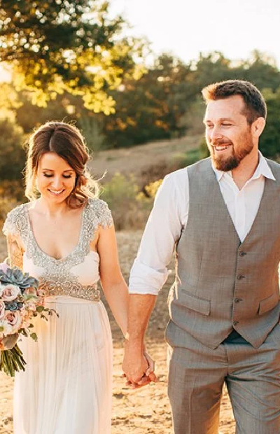 elegant dry cleaning wedding